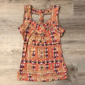 Open back design patterned Tank / Top